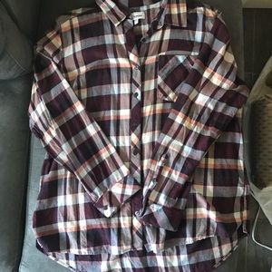 Flannel Print Top